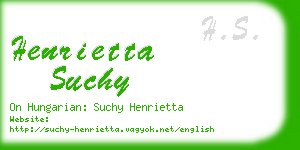 henrietta suchy business card